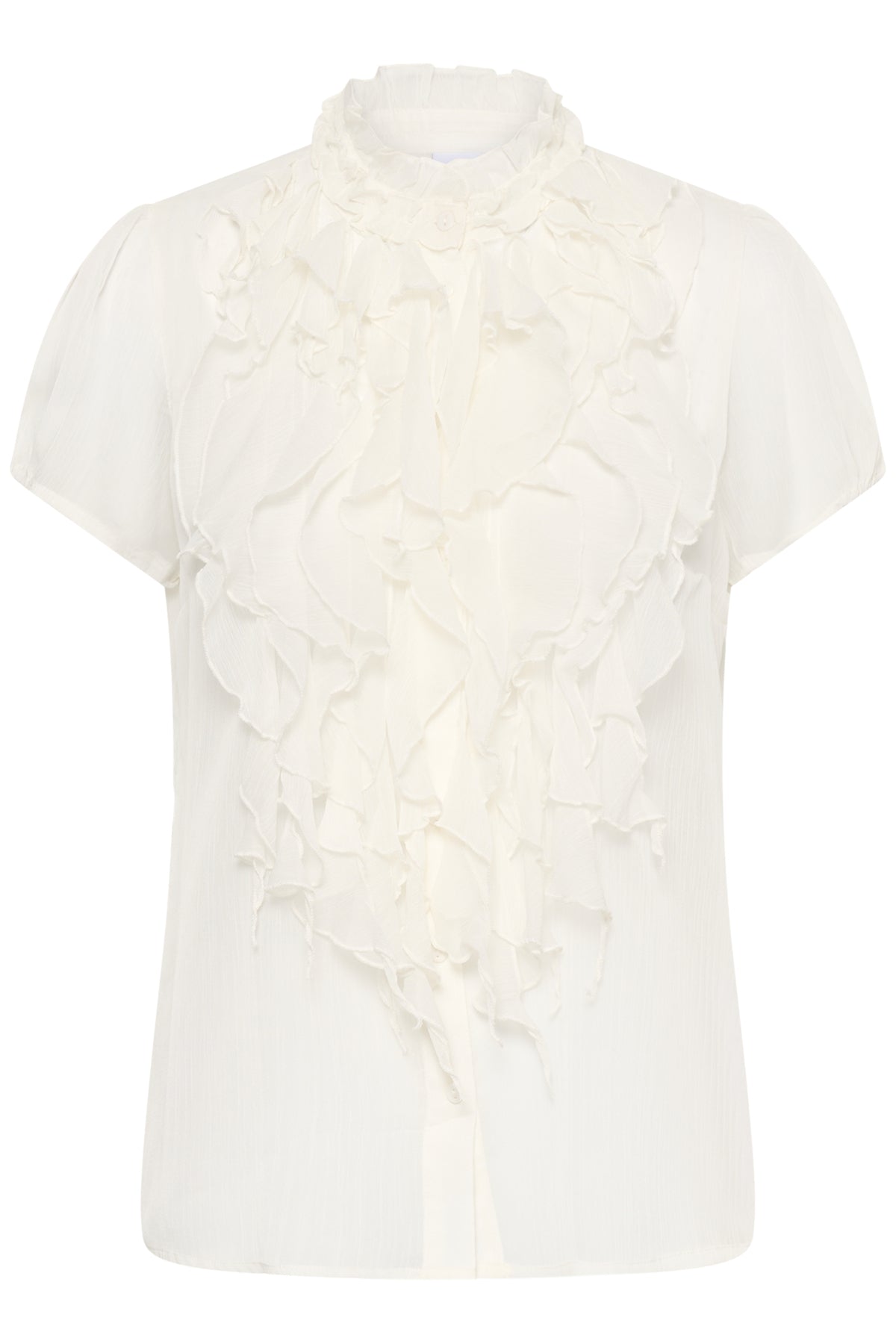LiljaSZ Crinkle SS Shirt Ice - 30512464