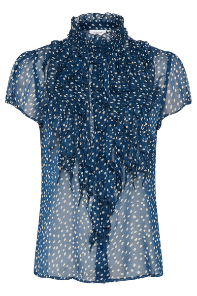 LiljaSZ Crinkle SS Shirt Titan Drea Dot - 30512464 Thumbnail