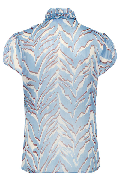 LiljaSZ Crinkle SS Shirt Allure Nature Strokes - 30512464 Thumbnail