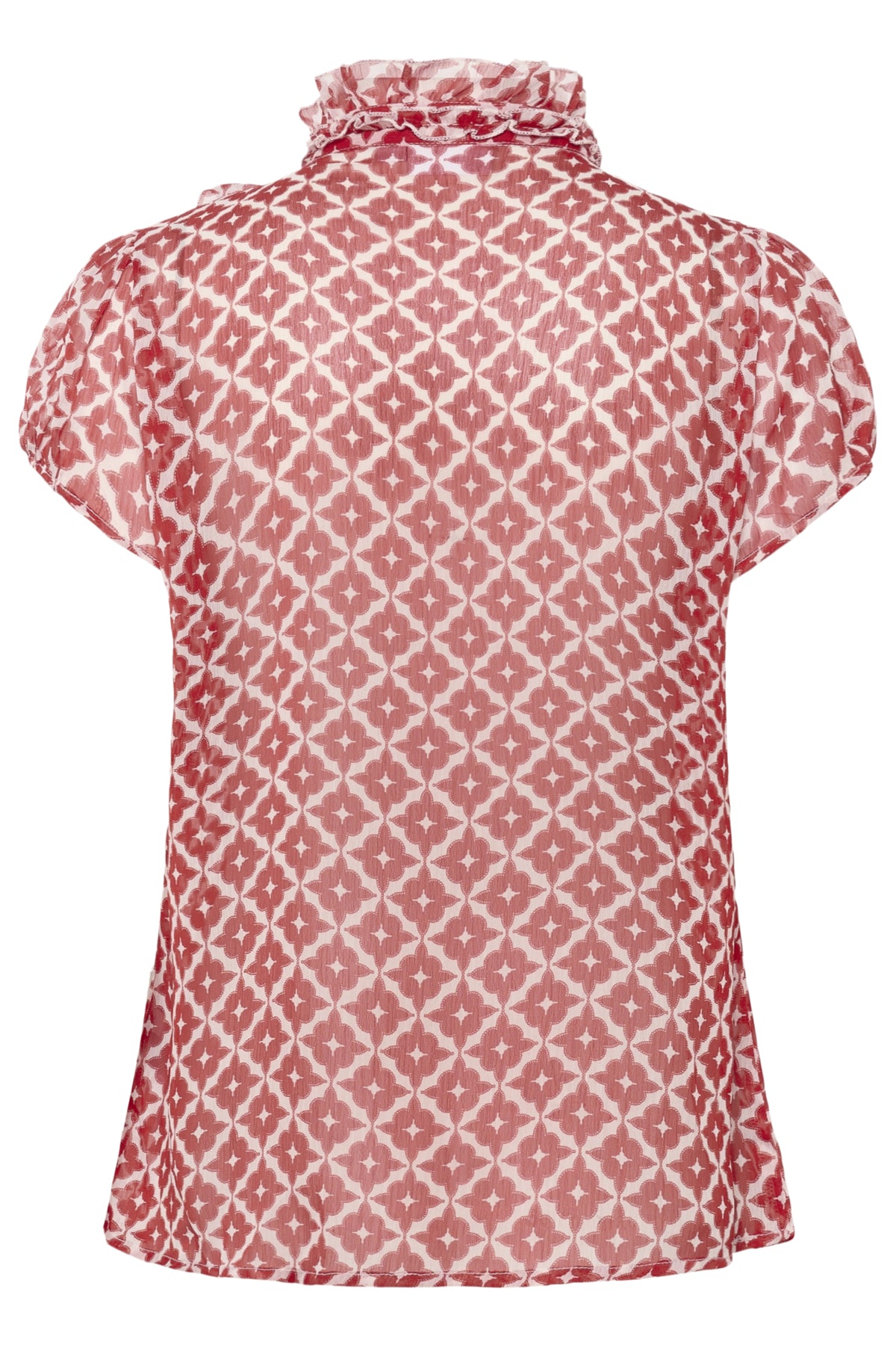LiljaSZ Crinkle SS Shirt Emboldened Maroc Tiles - 30512464