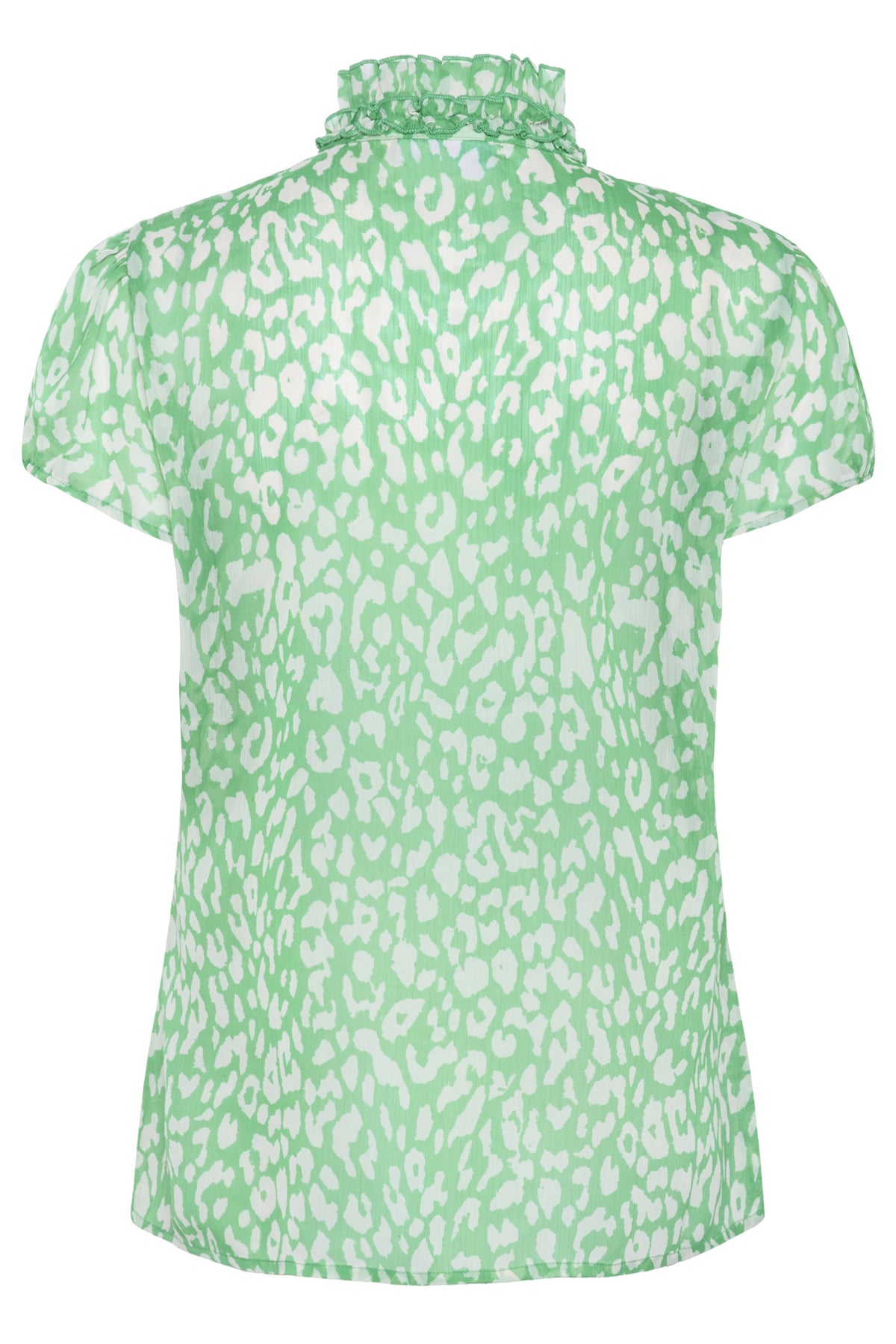 LiljaSZ Crinkle SS Shirt Jelly Bean Ice Leopard - 30512464