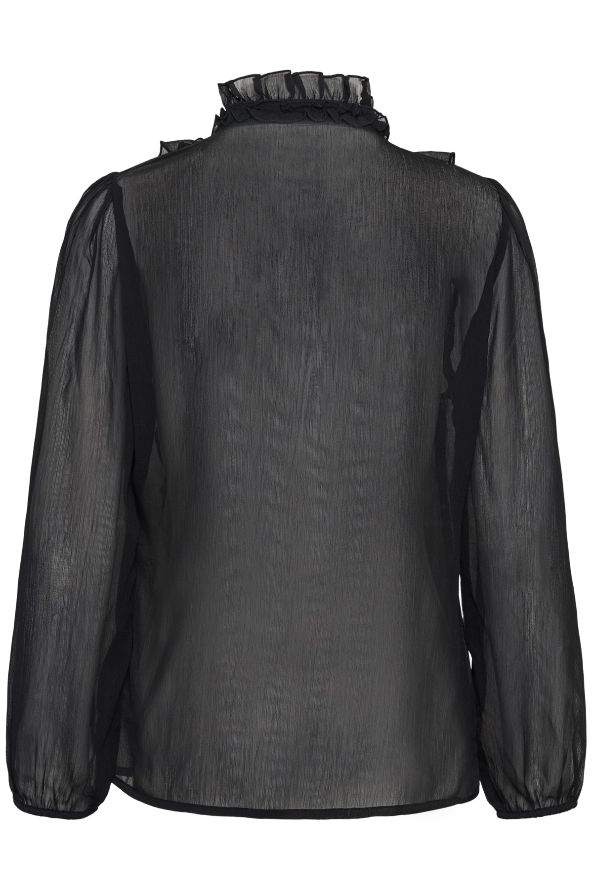 LiljaSZ Crinkle LS Shirt Black - 30512627