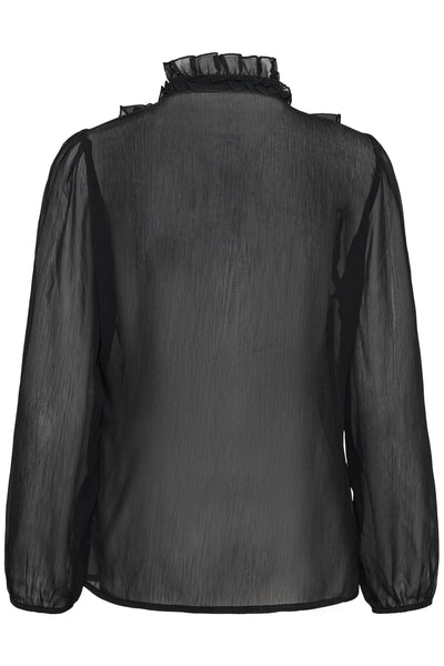 LiljaSZ Crinkle LS Shirt Black - 30512627 Thumbnail