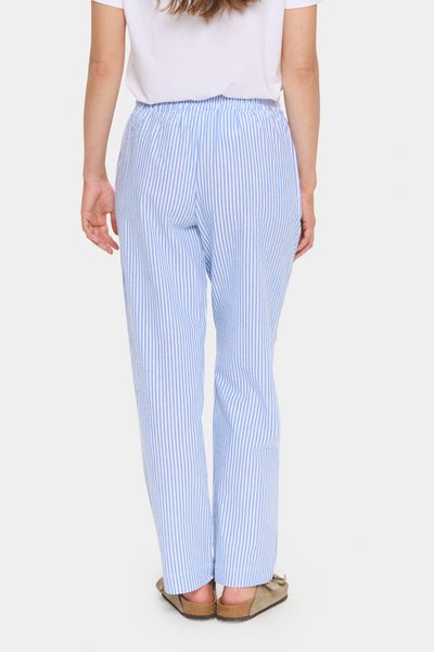 ElmikoSZ Pants Chambray Blue White Stripe - 30513288 Thumbnail