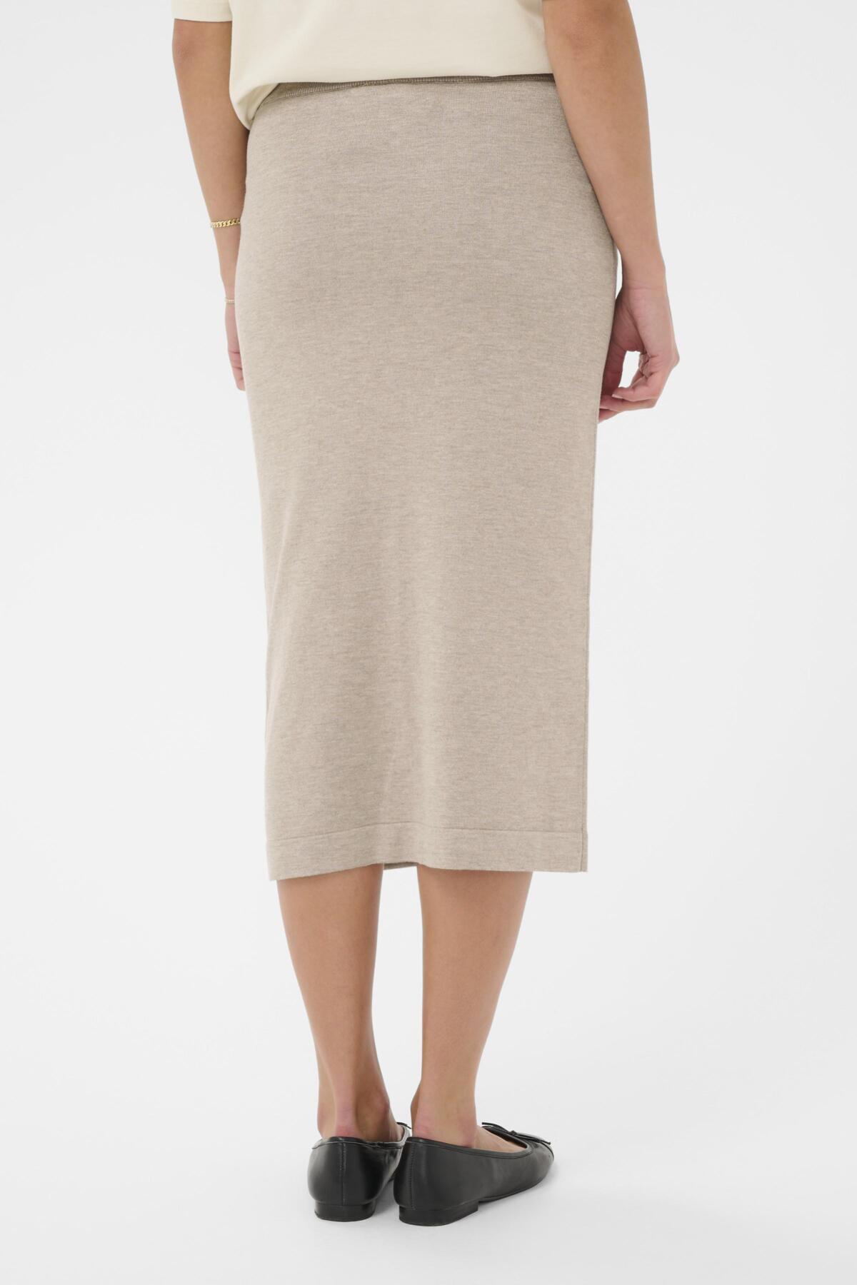 MilaSZ Skirt Greige Melange - 1611091 - 30513421