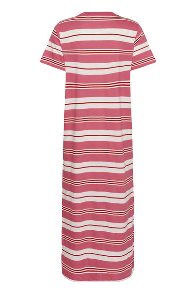 FariaSZ T-Shirt Dress Pink Ice Red Stripe - 30513436 Thumbnail