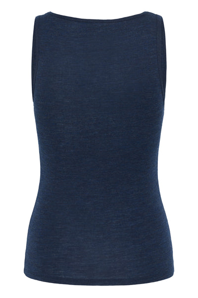 GarimaSZ Wool Tank Top Pageant Blue Melange - 30513524 Thumbnail