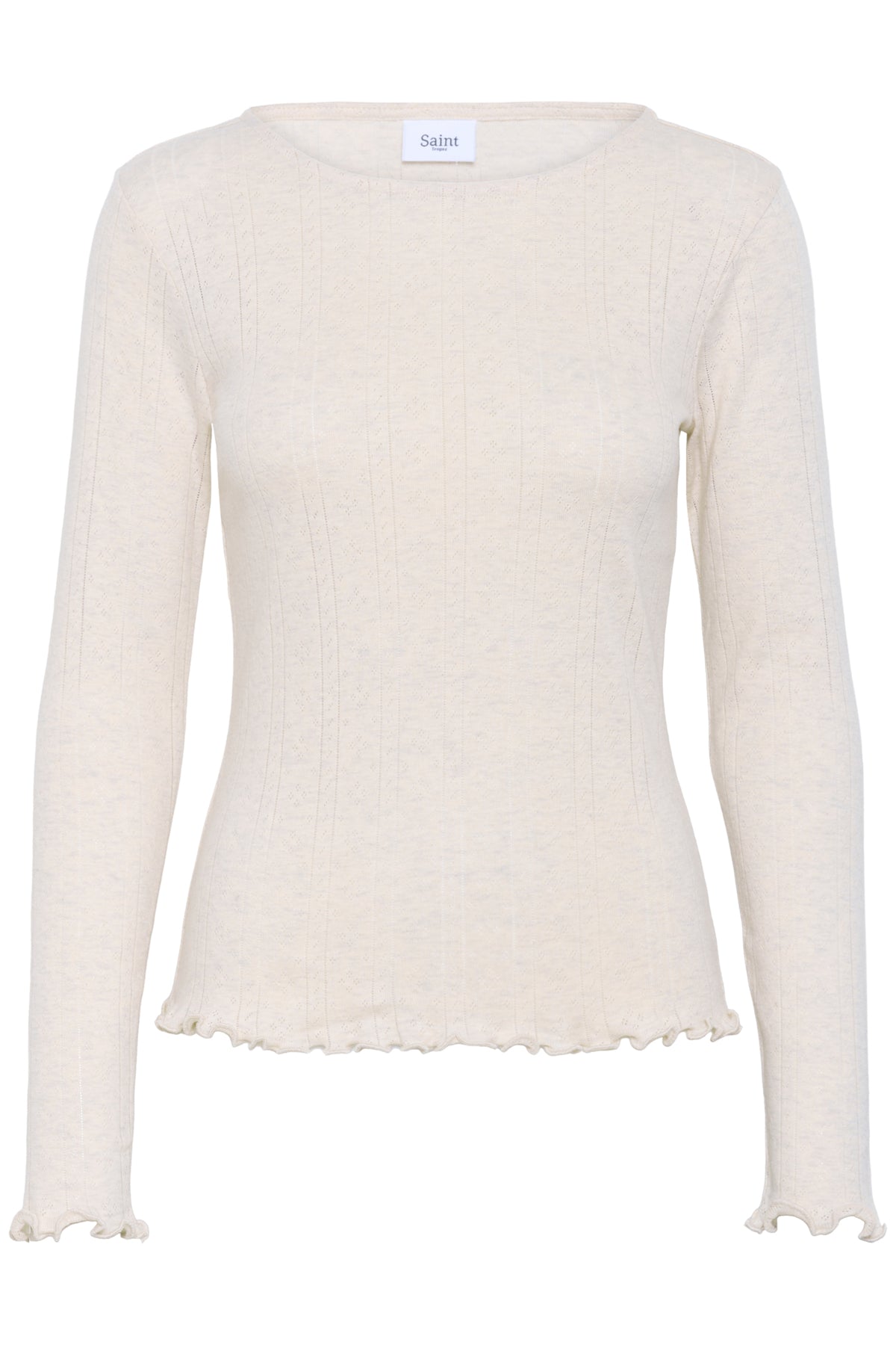 GruSZ Blouse Brown Rice Melange - 30513540