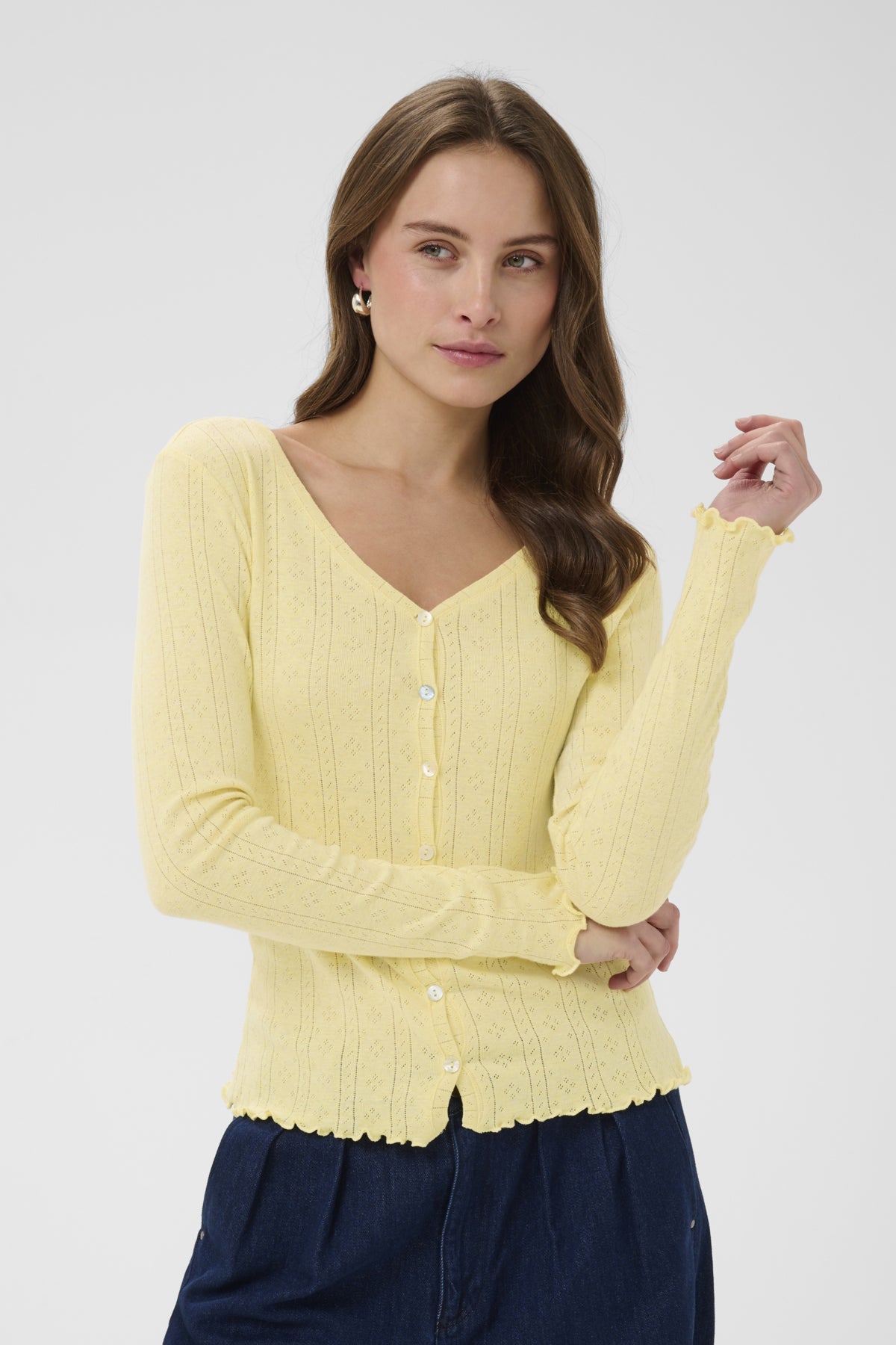 GruSZ Cardigan Pale Banana - 30513541