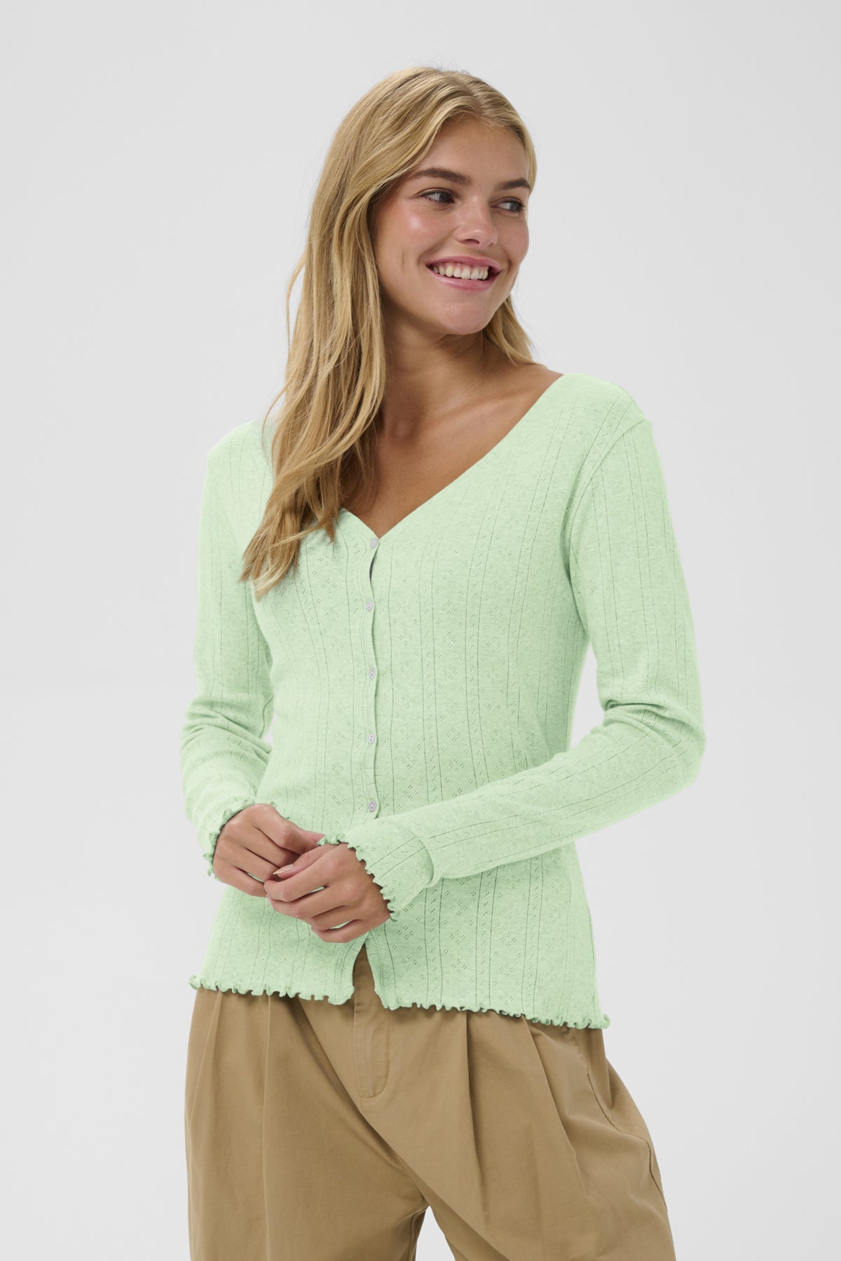 GruSZ Cardigan Pastel Green - 30513541