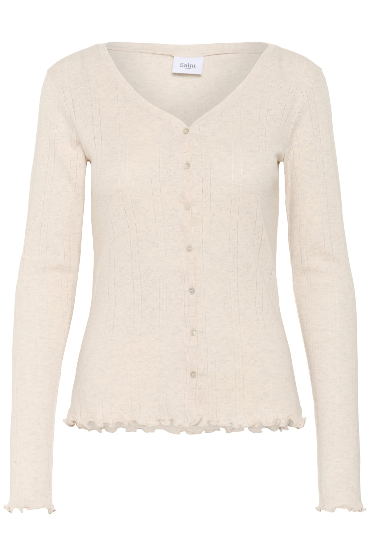 GruSZ Cardigan Brown Rice Melange - 30513541