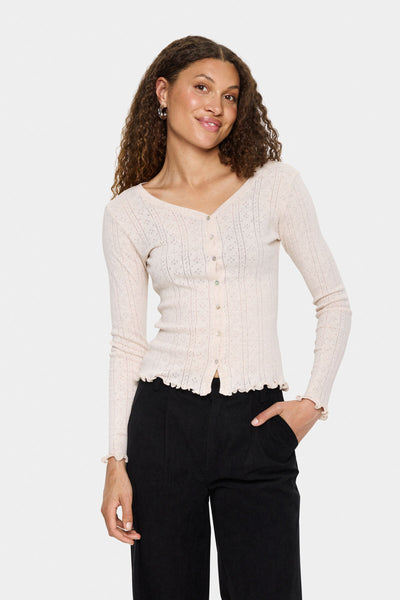 GruSZ Cardigan Fondue Fudge Melange - 30513541 Thumbnail