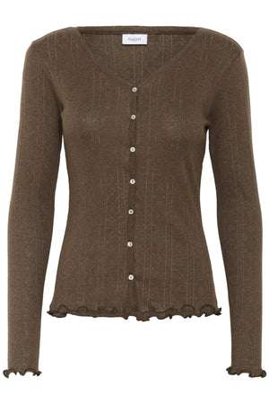 GruSZ Cardigan Fondue Fudge Melange - 30513541