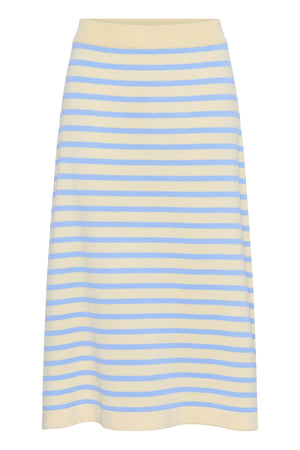MilaSZ Striped Skirt Lemon Hydrangea Stripe - 30513694