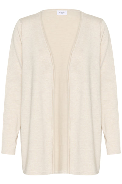 KilaSZ Open Mid Cardigan Fog Melange - 30513713 Thumbnail