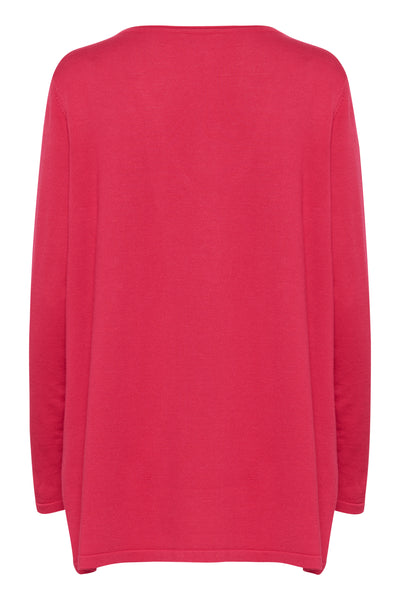 KilaSZ Open Mid Cardigan Viva Magenta - 30513713 Thumbnail