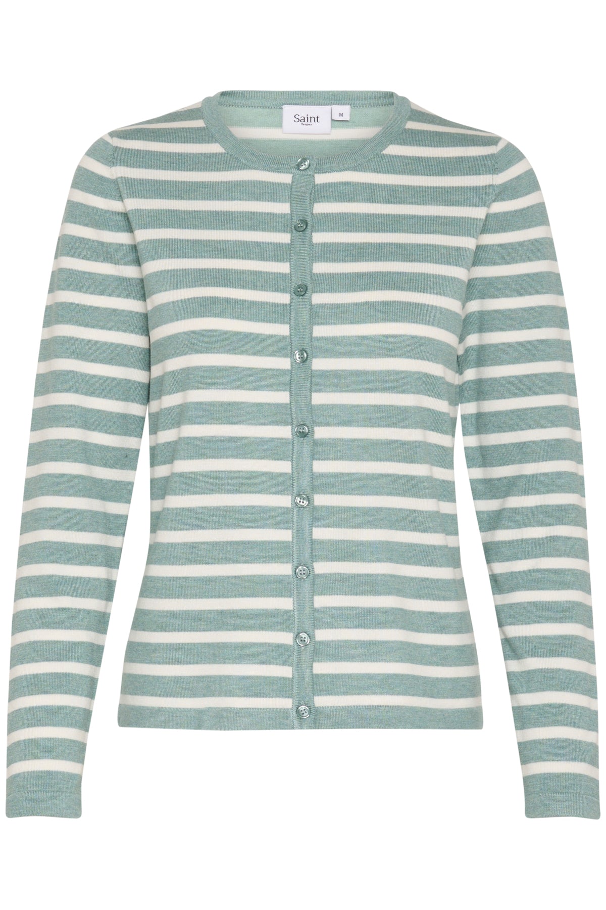 MilaSZ Striped Cardigan Blue Surf Melange - 30513767