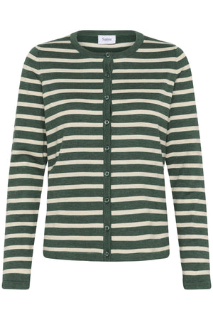 MilaSZ Striped Cardigan June Brown Rice Stripe - 30513767