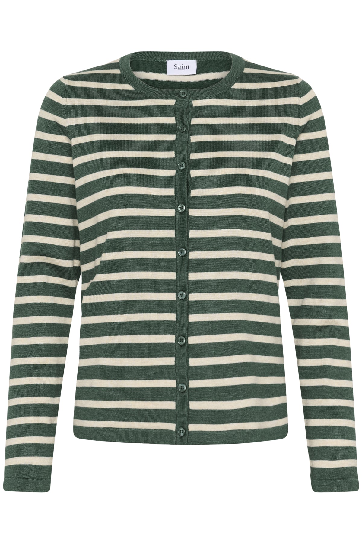 MilaSZ Striped Cardigan June Brown Rice Stripe - 30513767