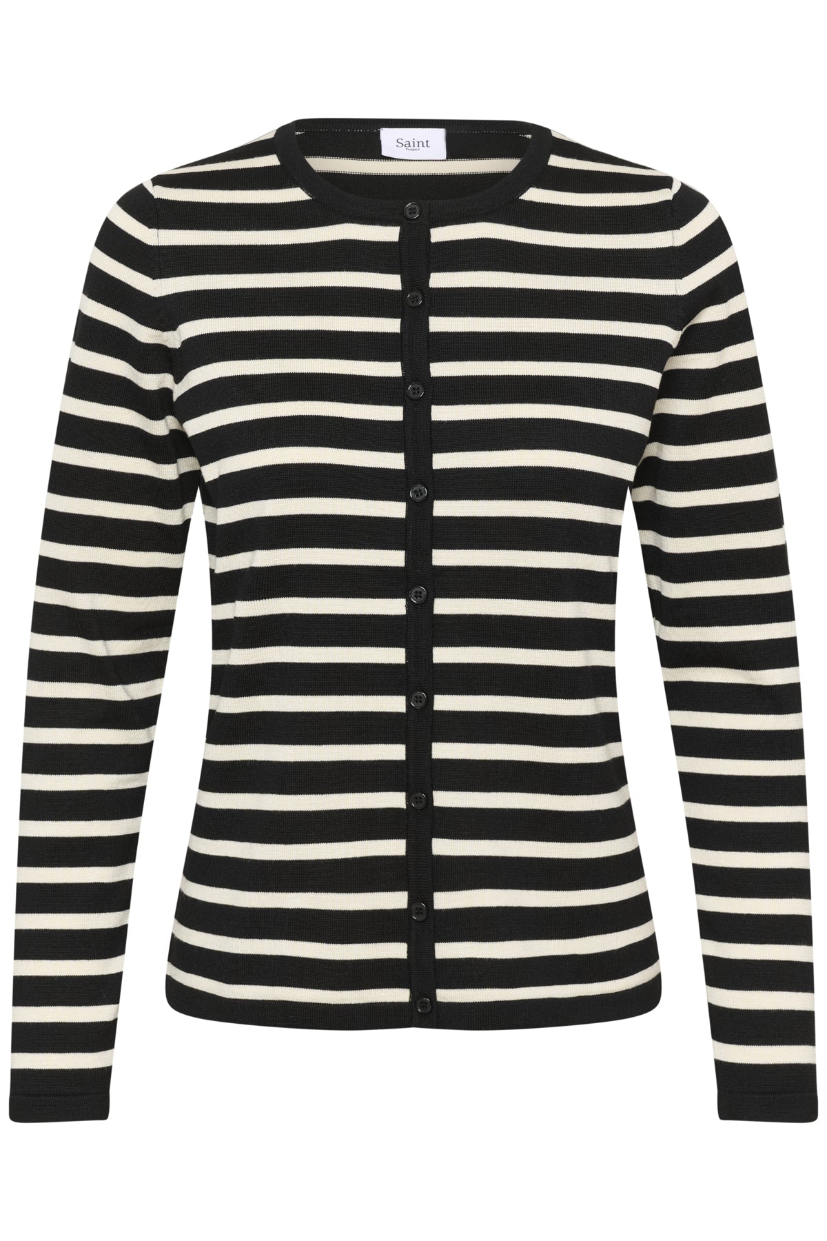MilaSZ Striped Cardigan Black Seedpearl Stripe - 30453 - 30513767