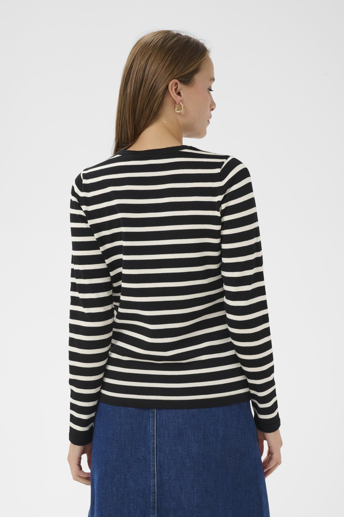 MilaSZ Striped Cardigan Black Seedpearl Stripe - 30453 - 30513767