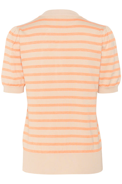 MilaSZ SS Striped Pullover Fog Orange Stripe - 30513768 Thumbnail