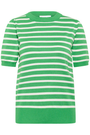MilaSZ SS Striped Pullover Greenbriar Ice Stripe - 30513768