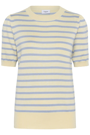 MilaSZ SS Striped Pullover Lemon Hydrangea Stripe - 30513768