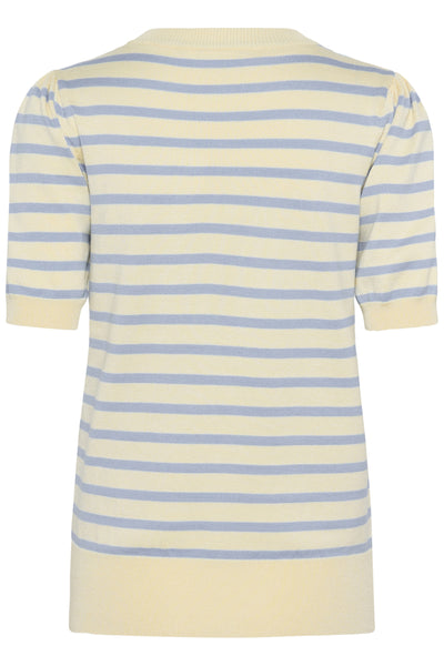 MilaSZ SS Striped Pullover Lemon Hydrangea Stripe - 30513768 Thumbnail