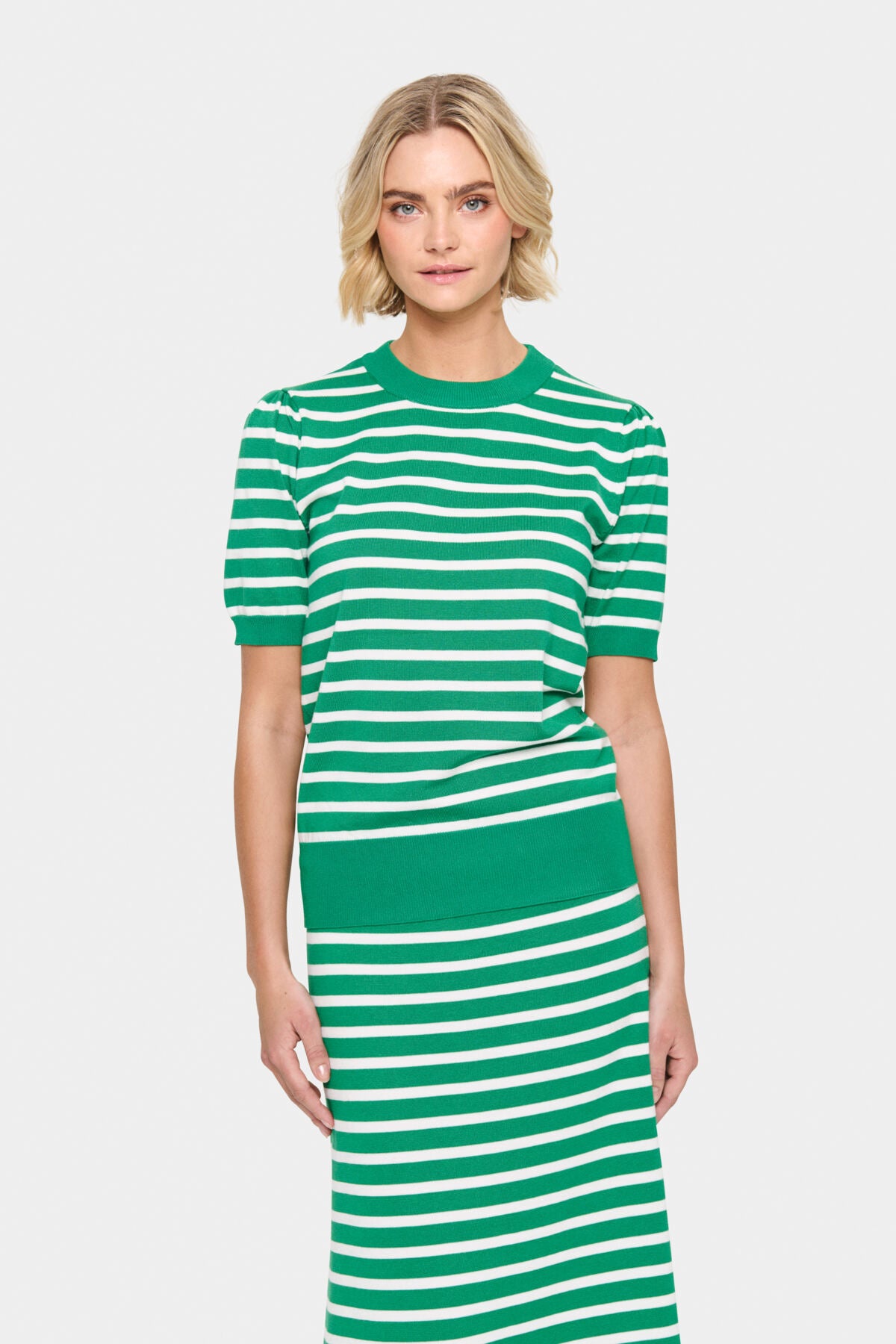 MilaSZ SS Striped Pullover Jelly Bean Ice Stripe - 30513768