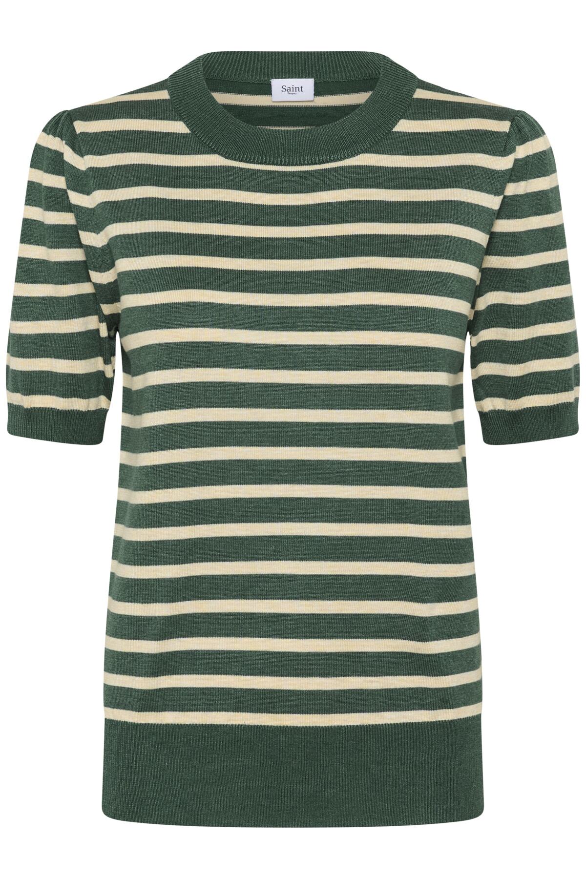MilaSZ SS Striped Pullover June Brown Rice Stripe - 30513768
