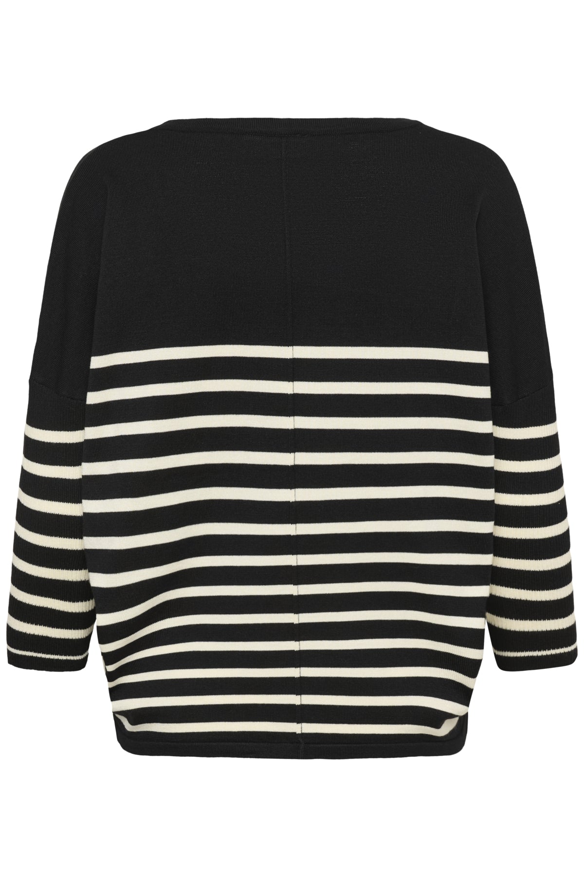 MilaSZ R-neck St. Pullover Black Seedpearl Stripe - 30453 - 30513769