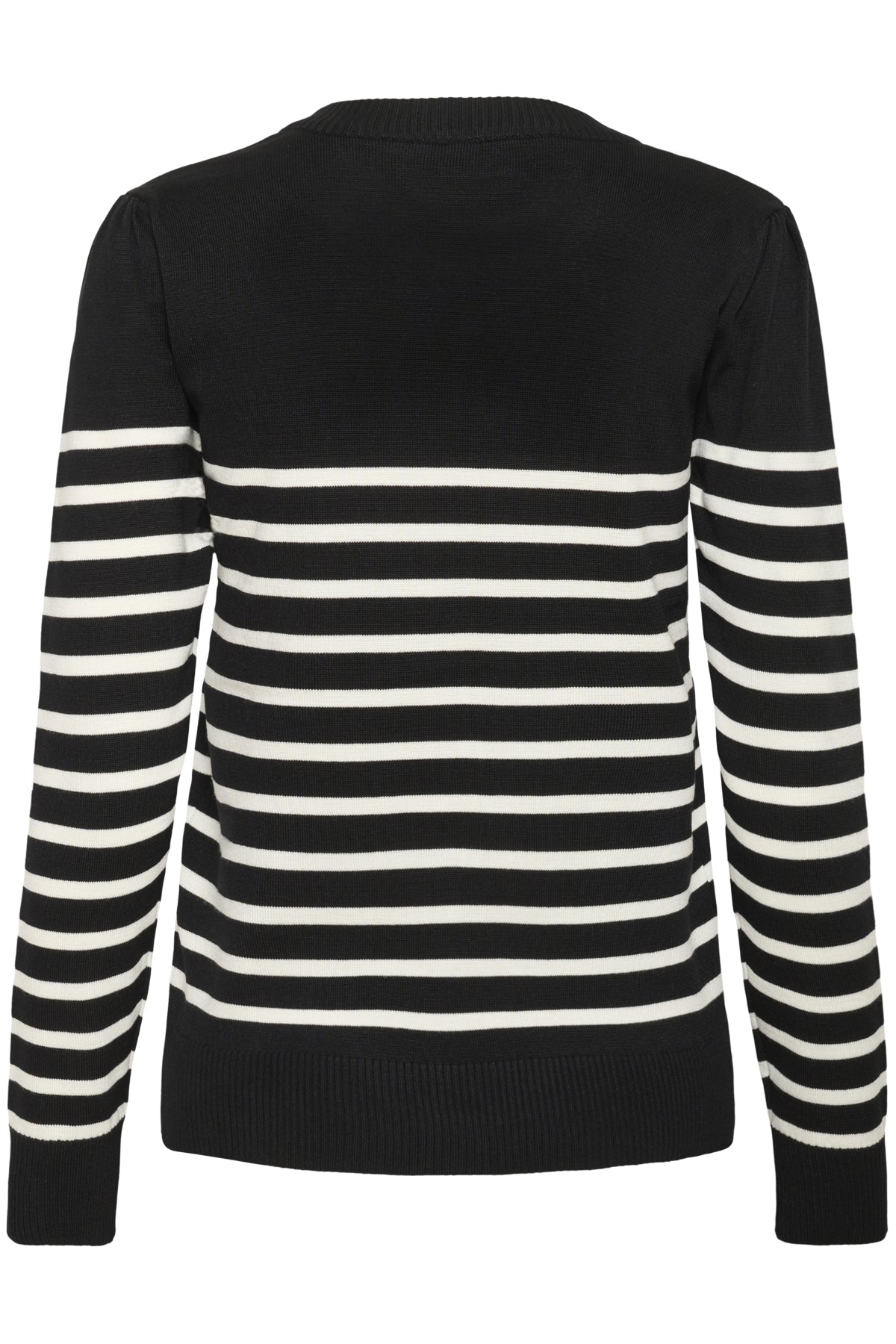 MilaSZ LS Striped Pullover Black Seedpearl Stripe - 30453 - 30513771