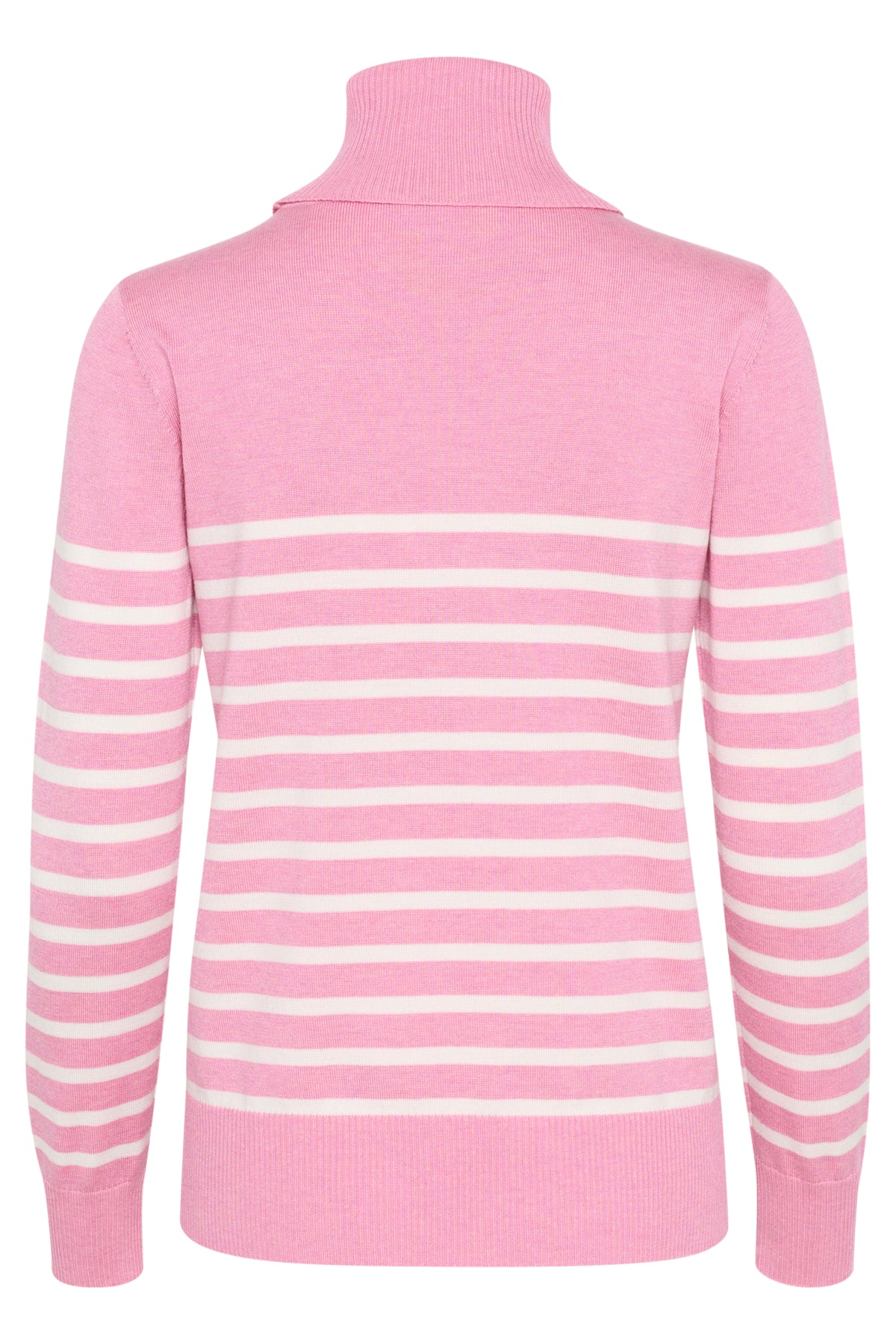 MilaSZ St. Rollneck Pullover Sea Pink Mel/Ice Stripe - 30513772