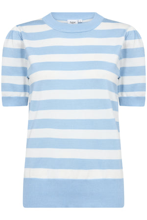 MilaSZ SS Block Stripe Pullove Airy Blue Ice Block Stripe - 30513931
