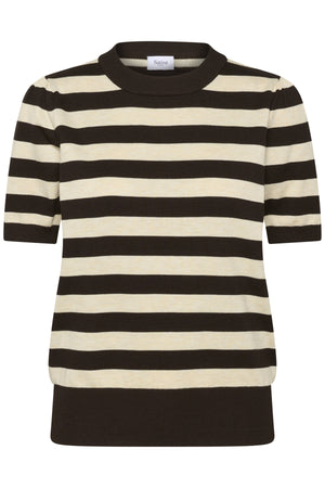 MilaSZ SS Block Stripe Pullove Mol‚ Brown Rice Block Stripe - - 30513931