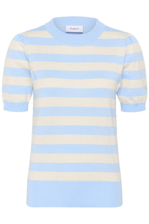 MilaSZ SS Block Stripe Pullove Cerulean Beige Block Stripe - - 30513931