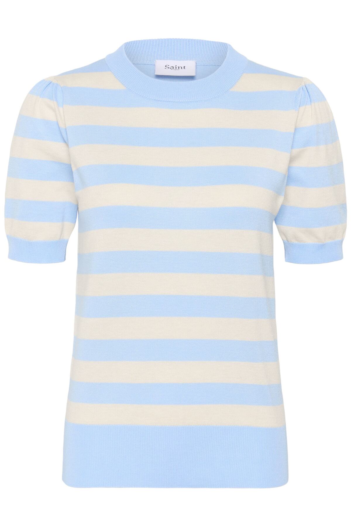 MilaSZ SS Block Stripe Pullove Cerulean Beige Block Stripe - - 30513931
