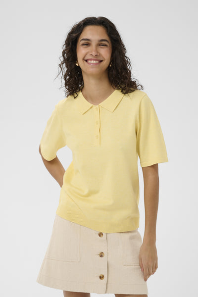 MilaSZ Polo SS Pullover Pineapple Slice Melange - 1207 - 30513958 Thumbnail