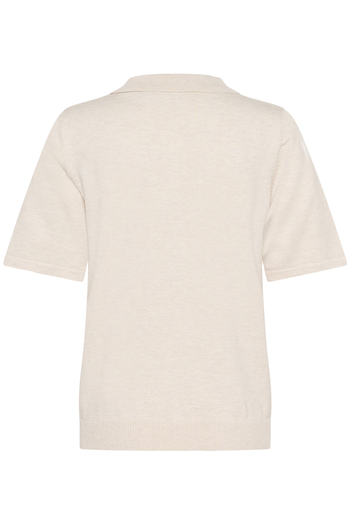 MilaSZ Polo SS Pullover Fog Melange - 30513958