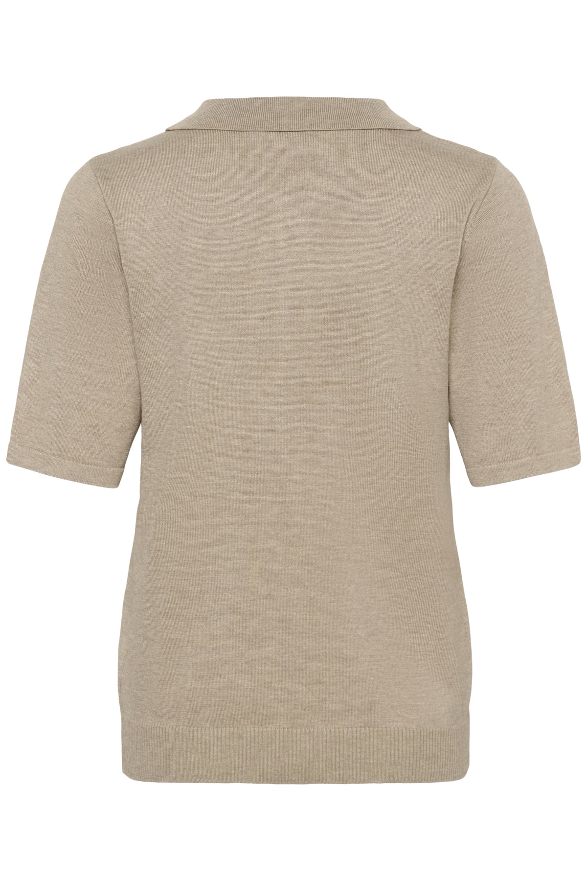 MilaSZ Polo SS Pullover Greige Melange - 1611091 - 30513958