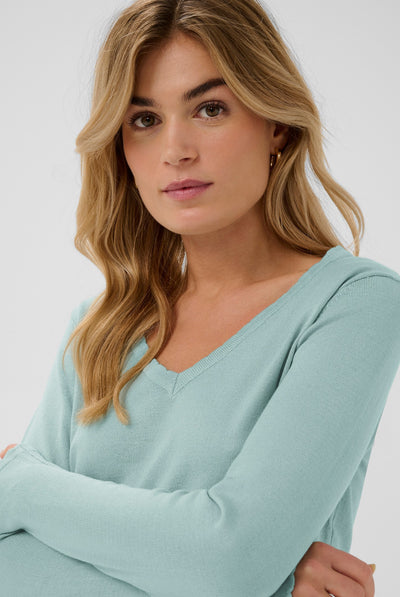 MilaSZ LS V-Neck Pullover Ether - 144506 - 30513960 Thumbnail