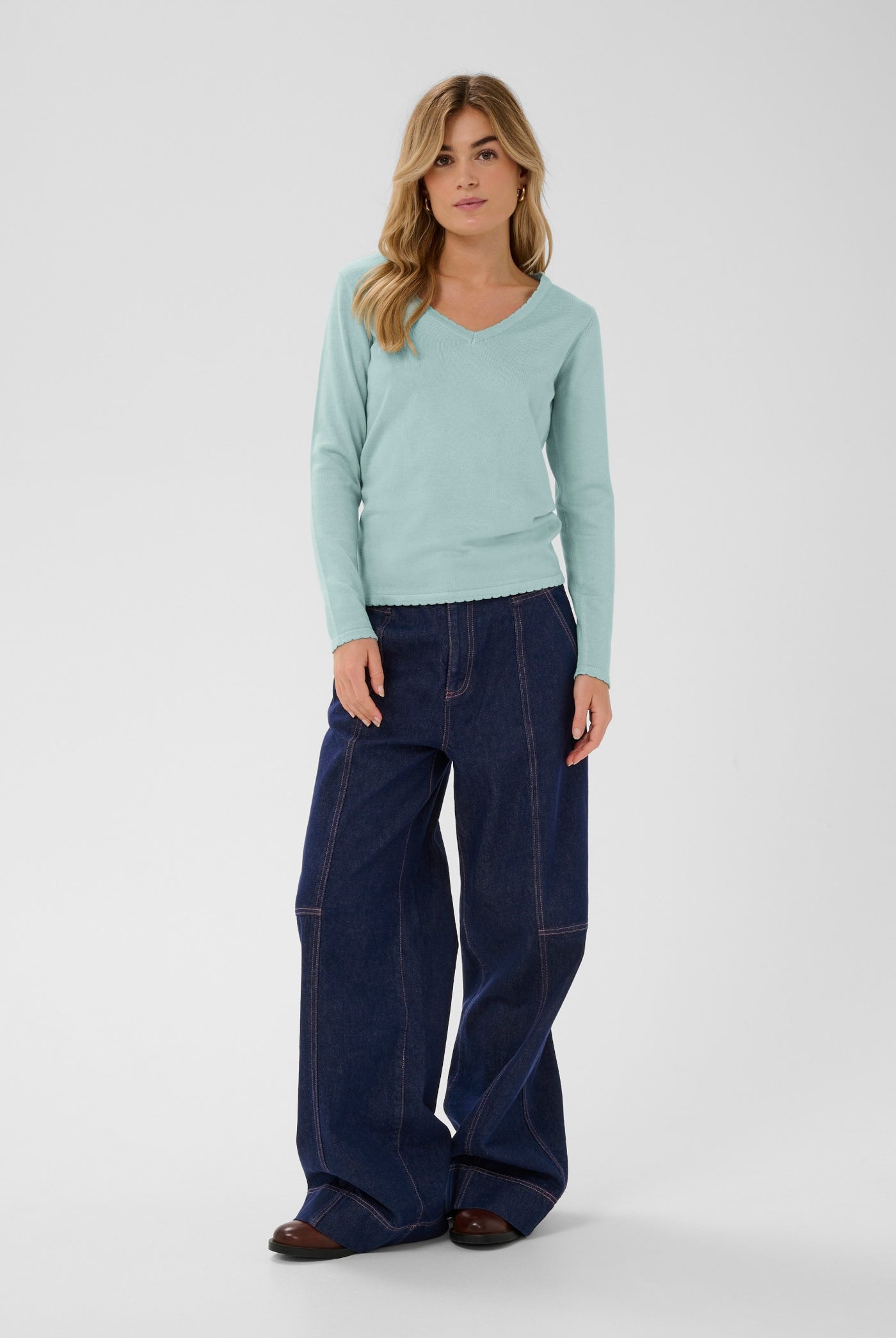 MilaSZ LS V-Neck Pullover Ether - 144506 - 30513960