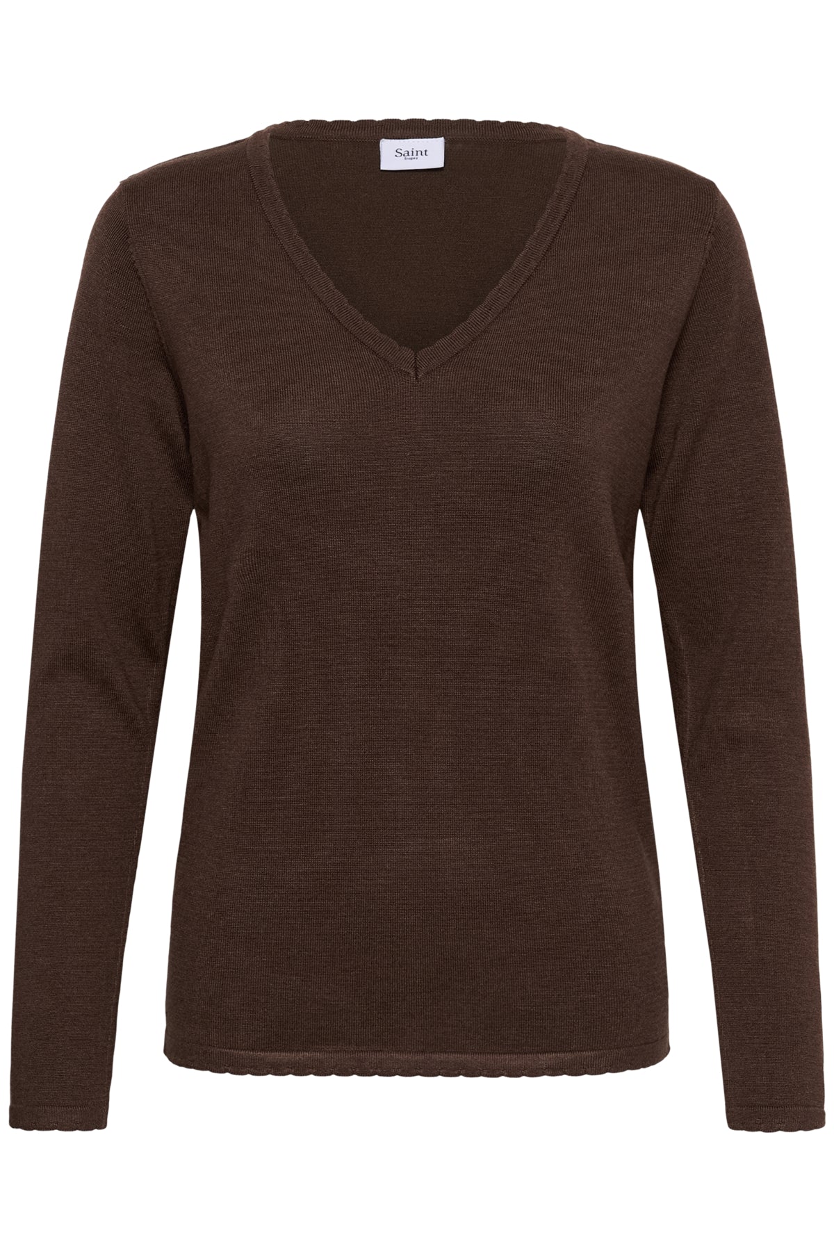 MilaSZ LS V-Neck Pullover Bracken Melange - 1910151 - 30513960
