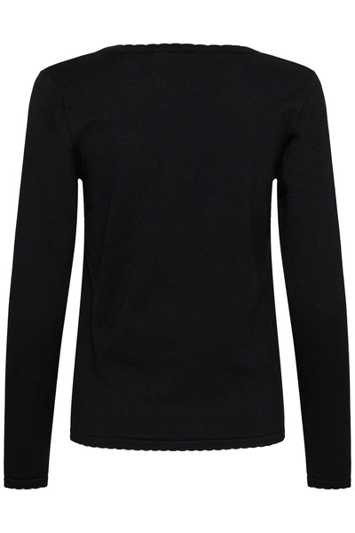 MilaSZ LS V-Neck Pullover Black - 30513960 Thumbnail