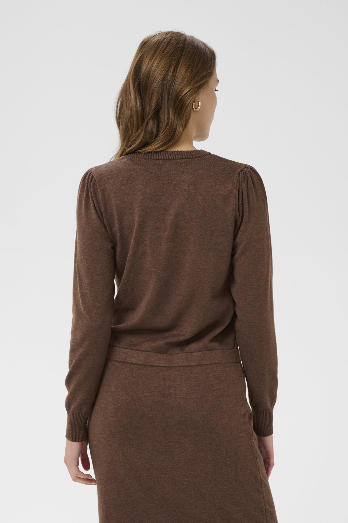 MilaSZ LS Dress Fondue Fudge Melange - 30513967