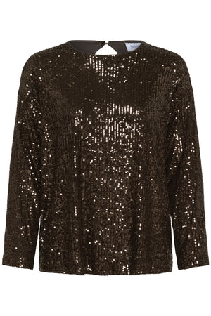 ReyanaSZ R-Neck Blouse Mulch - 30513969