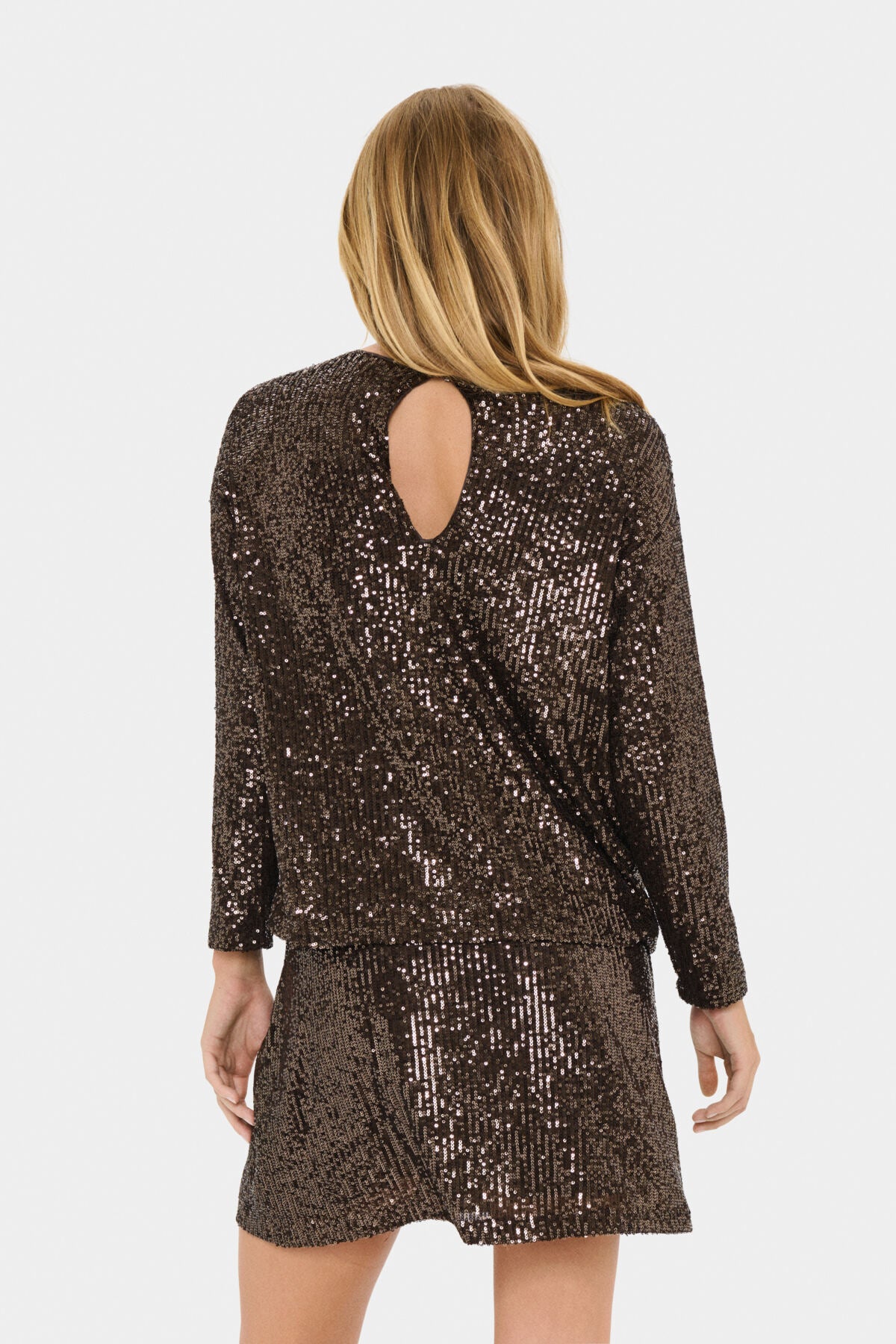 ReyanaSZ R-Neck Blouse Mulch - 30513969