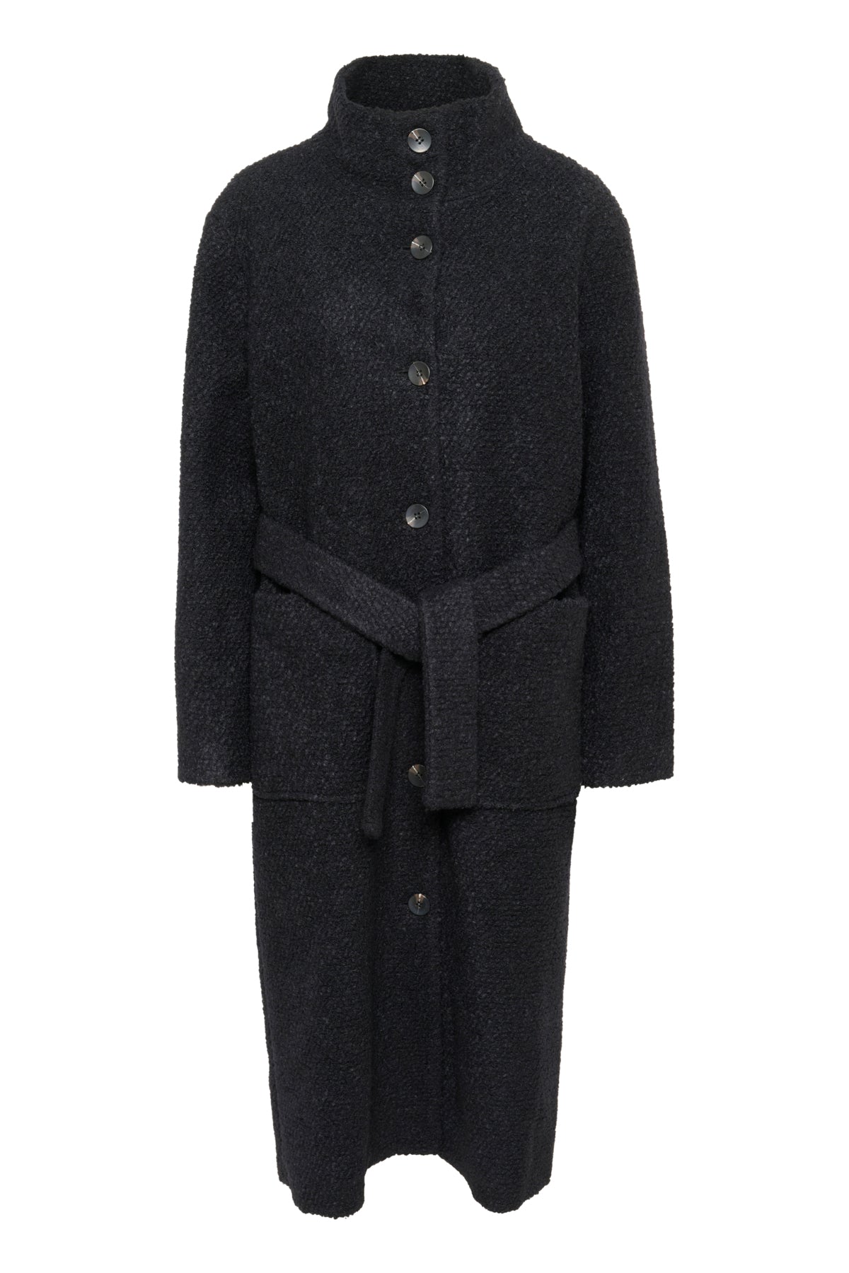 FerddySZ Long Wool Coat Black - 30514136