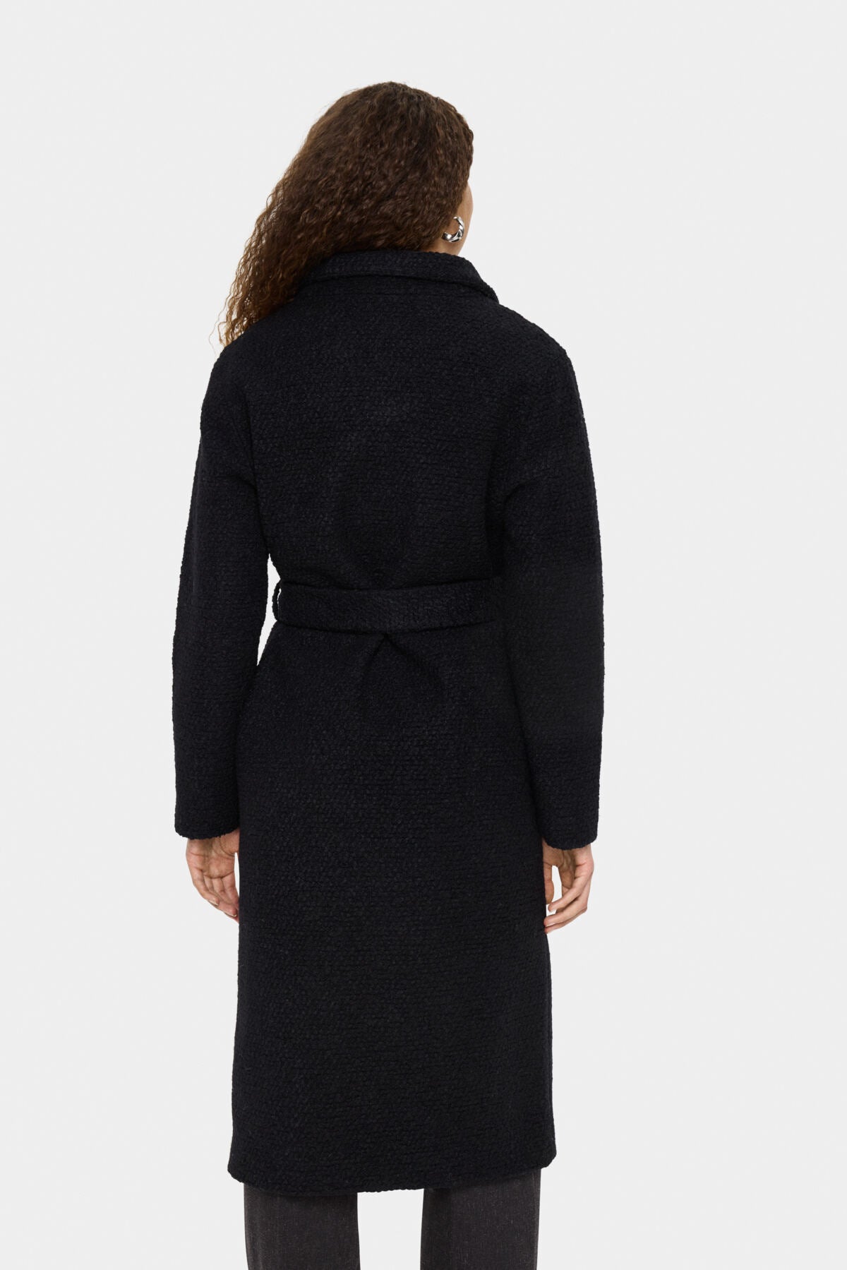 FerddySZ Long Wool Coat Black - 30514136